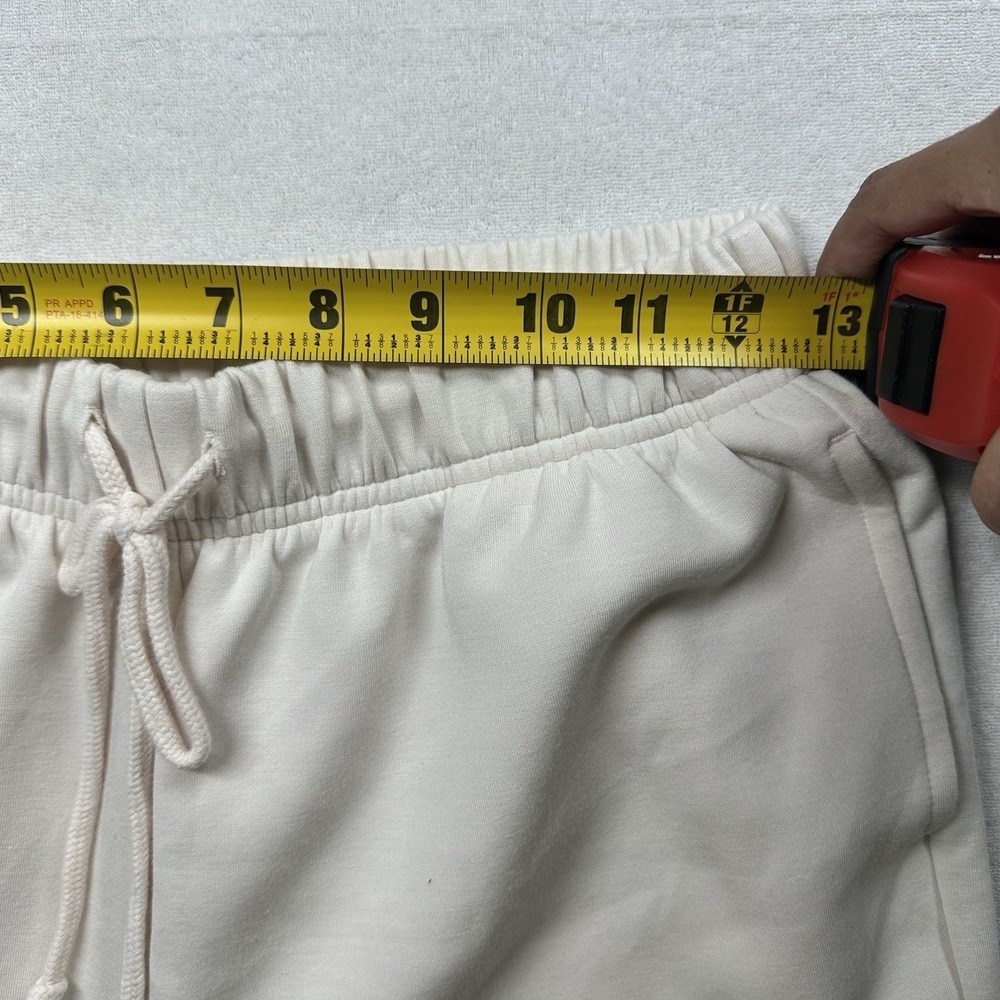 PAC 1980 Women Ivory Joggers Size S Drawstring Sweatpants Casual Lounge - Picture 10 of 14